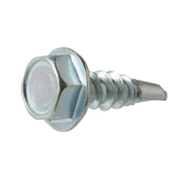 300 PCS #8x5/8 Hex Washer Head Self Tapping Sheet Metal Screws Zinc Clear 300 PCS #8x5/8 Hex Washer Head Self Tapping Sheet Metal Screws Zinc Clear